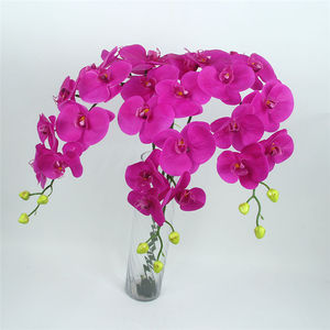 عالية محاكاة 9 رؤساء فالاينوبسيس السحلية الزهور الاصطناعية الزفاف واحدة الجذعية ريال اللمس اللاتكس فراشة السحلية - Product Image 2