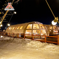 Dôme de glamping de luxe en PVC de forme ovale personnalisé Kawagebo Kamp (KK) 5 x 8 m, serre, dôme géodésique de luxe, tente hôtel Igloo