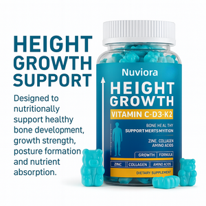 Gomitas para el Crecimiento en Altura para Adultos con Vitamina C, D3, K2, Zinc y Colágeno Masticables para el Desarrollo de la Fuerza Ósea - Product Image 4