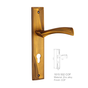 Chất Lượng Châu Âu Nội Thất Tùy Chỉnh <span class=keywords><strong>Brass</strong></span> Desinfected Phun Đúc Sắt Đòn Bẩy Bên Ngoài Tay Nắm Cửa - Product Image 1