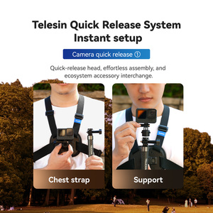 Telesin nouveaux accessoires de montage de caméra d'action de mise à niveau pour <span class=keywords><strong>Go</strong></span> <span class=keywords><strong>Pro</strong></span> gilet à dégagement rapide sangle de poitrine pour caméra gopro - Product Image 4