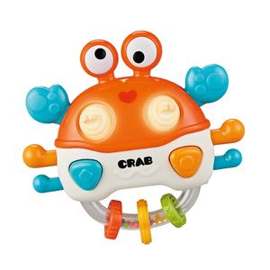 <span class=keywords><strong>Hochet</strong></span> électronique en forme de crabe mignon avec lumière et musique, jouet éducatif pour bébés et nouveau-nés - Product Image 3
