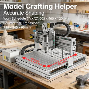 Machine de gravure CNC JS-4060 1500W, graveur de bureau 3/4 axes avec contrôle hors ligne, pour relief 3D et lettrage pour la production en série - Product Image 6