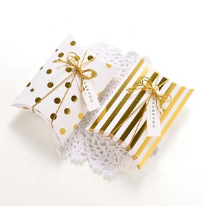 Party <strong>Pillow</strong> Favors Box <strong>Small</strong> Candy Box Candy Treat Gift Boxes for Wedding Baby Shower Birthday Party Favors Supplies - Product Image 1