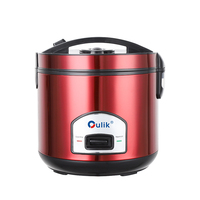 Cuisinière à riz électrique en acier inoxydable 2L/3L/4L/5L/6L avec tasse à mesurer - Contrôle numérique du minuterie, cuisson rapide pour hôtels, maisons, restaurants