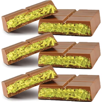 Commandes en gros de biscuits au chocolat et aux pistaches, chocolat de Dubaï, chocolat croustillant Mille Soies de Dubaï pour mariages et Noël