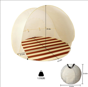 Haute UPF <span class=keywords><strong>50</strong></span> + Protection <span class=keywords><strong>Anti</strong></span> <span class=keywords><strong>UV</strong></span> Portable Pliable Pop-up Bébé <span class=keywords><strong>Tente</strong></span> De Plage Enfants Pare-Soleil Abri pour Plage Camping Fenêtre Accès - Product Image 2