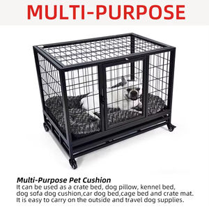 Petstarホット販売犬のベッド工場は骨の形をカスタマイズしますぬいぐるみ暖かいペットの犬のクレートマットクッション - Product Image 5