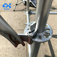 Échafaudage Ringlock Q355 galvanisé à chaud, livraison directe d'usine, échelle d'échafaudage personnalisée pour la construction de ponts