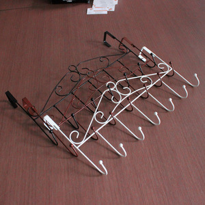 Crochet <span class=keywords><strong>de</strong></span> porte en fer forgé à la main, sans trace, en métal, sans clou, cintre <span class=keywords><strong>pour</strong></span> vêtements - Product Image 2