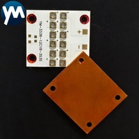 Módulo LED UV de 36W 395nm con Placa de Cobre, Chip LED UV, Lámpara para Impresora UV, para Curado de Tinta, Impresión, Secado de Barniz