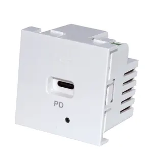 PD 3.0 type C USB rapide chargeur sortie USB-A17I-20W charge rapide USB chargeur module prise murale 45*45*38mm