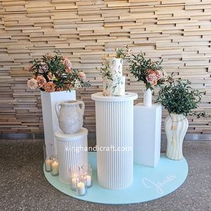 Nuevo Pedestal de Exhibición de Madera Moderno y Elegante OEM para Decoración de Fiestas y Eventos, Calidad de Exportación de Vietnam - Product Image 6