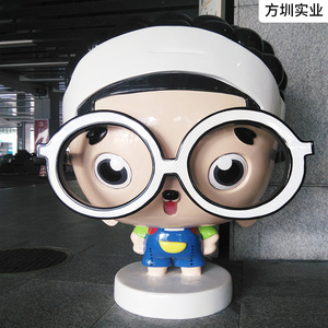 Escultura de resina con figura de dibujos animados, diseño artístico moderno para decoración interior y exterior. - Product Image 5