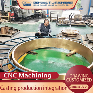 Alta resistencia al desgaste ZCuZn38Mn2Pb2 bujes divididos de cobre mangas de husillo fundición de bronce para piezas de máquina trituradora de minería de mineral - Product Image 3