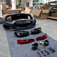 Kit de carrosserie pour Audi A5 S5 B9 2017-2020, pare-chocs avant et arrière, style RS5 B9.5 2024+, avec phares et diffuseur