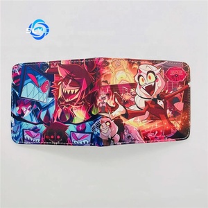 Hazbin酒店动漫印花PU钱包可折叠零钱包学生男女通用复古配件 - Product Image 1