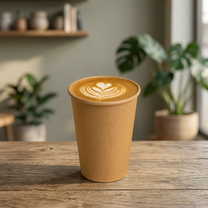 Custom Printed Biodegradable Eco-Friendly Single Wall Kraft/White Paper <b>Disposable</b> Coffee & Tea Beverage <b>Cups</b> 250ml - Product Image 4