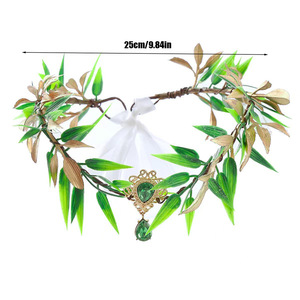 Conjunto de tres piezas de elfo: diadema, orejas y guantes, accesorio de disfraz de cosplay, estilo bosque, tocado verde, hecho a mano - Product Image 4
