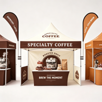 10x20ft Faltbares Outdoor-Pavillon-Zelt mit individuellem Logodruck, wasserdicht, robust, offener Rahmen für Messen und Ausstellungen