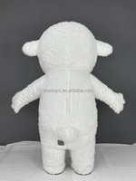 Efun quantité minimale de commande 1 PCS Costume de mascotte mouton gonflable adulte unisexe blanc de ferme 2m/2.6m pour location d'événements vente chaude
