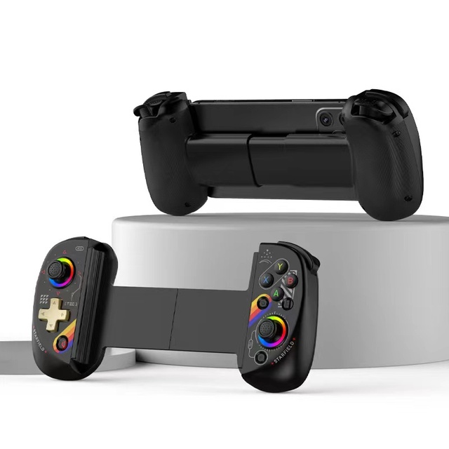 D8 3D Vibration 6-Axis RGB Controller Mobile Phone Handle Hall Trigger for Game Joystick Controller