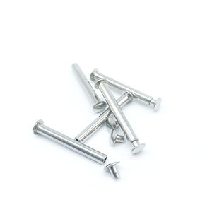 स्टेनलेस स्टील गैरमानक 4*25मिमी 4*31मिमी सेमी ट्यूबलर रिवेट फ्लैट राउंड हेड पुरुष महिला डबल कैप रिवेट्स - Product Image 4