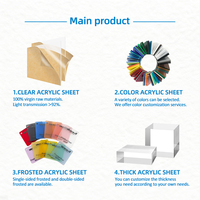 Feuille acrylique transparente ondulée à fort impact, feuille acrylique flexible pour sublimation, pour découpe personnalisée