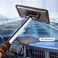 Cepillo Limpiador de Parabrisas y Ventanas Delanteras de Coche con Función de Desempañado y Eliminación de Polvo para el Interior de Vidrio