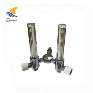 מכשיר רפואי כפול קיר רכוב חמצן <span class=keywords><strong>Flowmeter</strong></span> עם גרמניה מתאם - Product Image 2