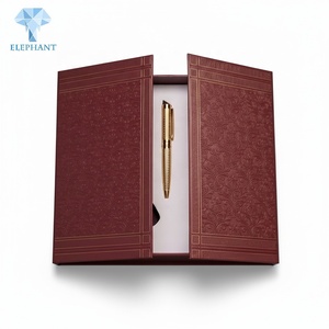 Caja de Regalo Rígida Premium, Caja de Lujo para Artículos de Papelería, Caja para Tarjetas, Papel Recubierto, Estampado en Lámina Dorada, Relieve, Embalaje Reciclado - Product Image 4