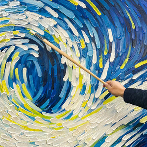 SINOART 68cm Poils Artiste Super Long Manche En Bois Super Grand <span class=keywords><strong>Pinceau</strong></span> pour Huile Acrylique - Product Image 6