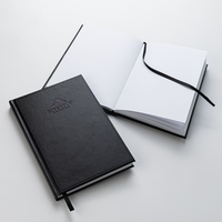 Fabricant de cahiers d'agenda A5 en cuir PU avec logo personnalisé, couverture rigide, avec marque-page ruban et porte-stylo