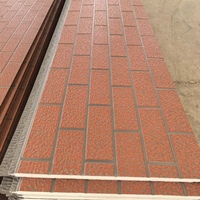 Panneau Aluzinc isolé, gravé et embossé, à économie d'énergie et longue durée de vie, pour usines, entrepôts, cabines préfabriquées et décoration