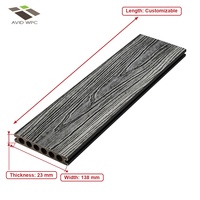 Nouvelle génération de terrasses en composite capoté imitation bois pour l'extérieur, revêtement de sol en plastique