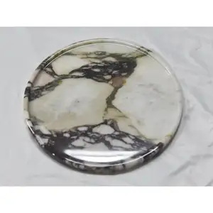 SHIHUI Modern Customized Natural Stone Trays Marble Home Decoration Serving Tray Calacatta Viola Marble Serving Trays For Sale