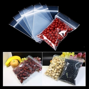 ถุงพลาสติกซิปล็อค6x8ซม. สำหรับใส่เครื่องประดับ Organizers-100pcs ใสแบบเปิดปิดได้ - Product Image 1
