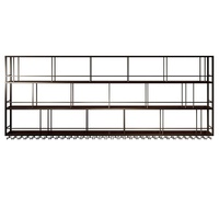 Meuble mural en fer pour bar, design panneau, présentoir à vin, vitrine d'art moderne, mobilier de maison réglable, pour restaurant et billard