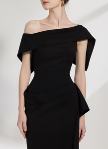 Abito Lungo Estivo di Alta Qualità Nero per Boutique di Moda, Vestito Casual di Lusso Molto Richiesto - Product Image 3