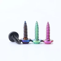 Vis en titane sur mesure M4 M5 M6, filetage grossier, oxyde noir GR5, tête métrique, tête hexagonale, forgées, autotaraudeuses, DIN GB