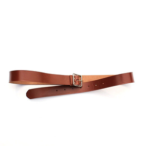 Cinturón de Cuero Genuino para Hombre con Hebilla de Aguja, 125 cm, Accesorio para Disfraz de la Guerra Civil - Product Image 1