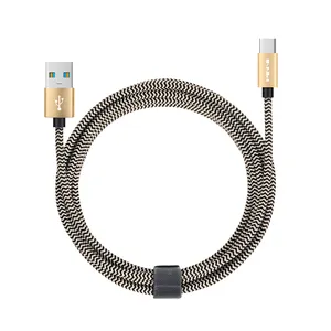 10英尺3米尼龙编织USB C型至USB电缆手机充电器电缆