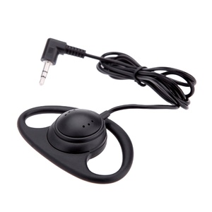 Écouteur intra-auriculaire simple à <span class=keywords><strong>1</strong></span> broche en forme de <span class=keywords><strong>D</strong></span>, 3,5 mm, <span class=keywords><strong>1</strong></span>,2 m, en PVC TPE - Product Image 1