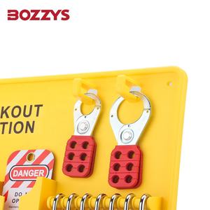 Estaciones de bloqueo de candado abierto montadas en la pared del fabricante OEM 18 posiciones de candado Bloqueo industrial-Puerta de plástico etiquetada - Product Image 4