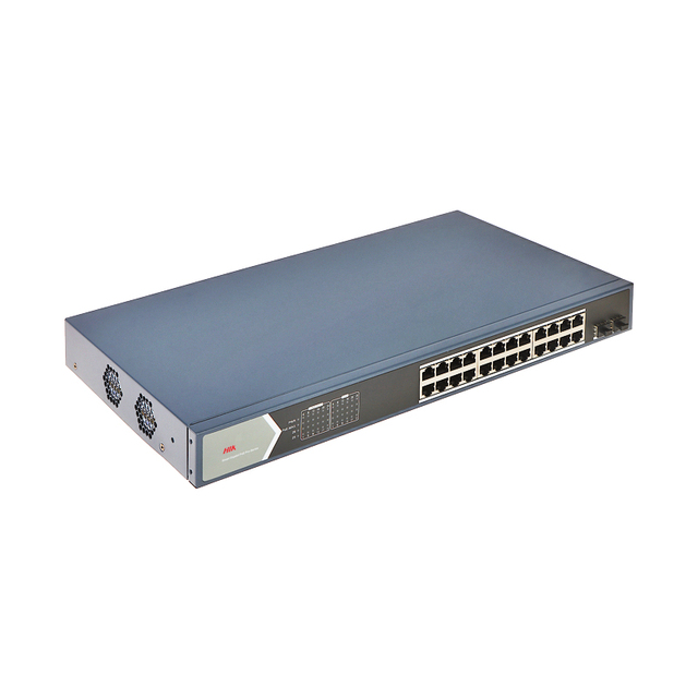 24 Port Gigabit Smart POE Switch DS-3E1526P-SI-24P2F Hik 2 Ports SFP 370W POE Network Switch