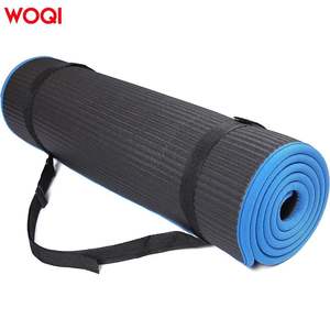 Tapis de yoga Woqi 3 mm d'épaisseur, en matériau NBR antidérapant, avec sangles pour le fitness et le remodelage corporel - Product Image 5