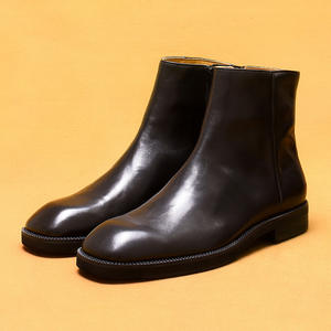 Nouvelles Bottines Originales en Cuir de Cheval pour Hommes 2025 – Lavables, Fabriquées à la Main par Goodyear, Style Rétro Amekaki, Chaussures de Travail à Lacets - Product Image 1