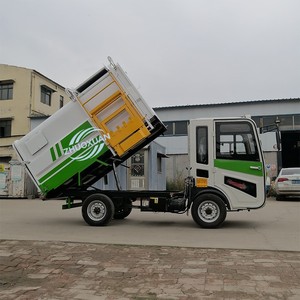 Camión de Basura Eléctrico Autocargable con Elevador de Contenedores, Camión de Saneamiento de Nueva Energía para la Comunidad - Product Image 6