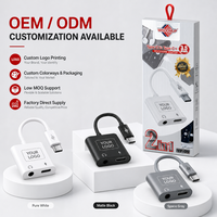 Perlindungan OTP Output DC Cepat Audio Hi-Fi USB-C ke 3.5mm untuk Ponsel Android Tablet Adaptor Audio Konverter Jack Headphone