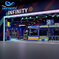 Aire de jeux urbaine moderne, équipement de sport et de divertissement interactif, jeux multiples personnalisés pour enfants et adultes, club sportif social et FEC